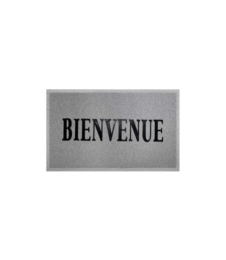 Tapis d'Entrée Maison 45x75cm Gris & Noir