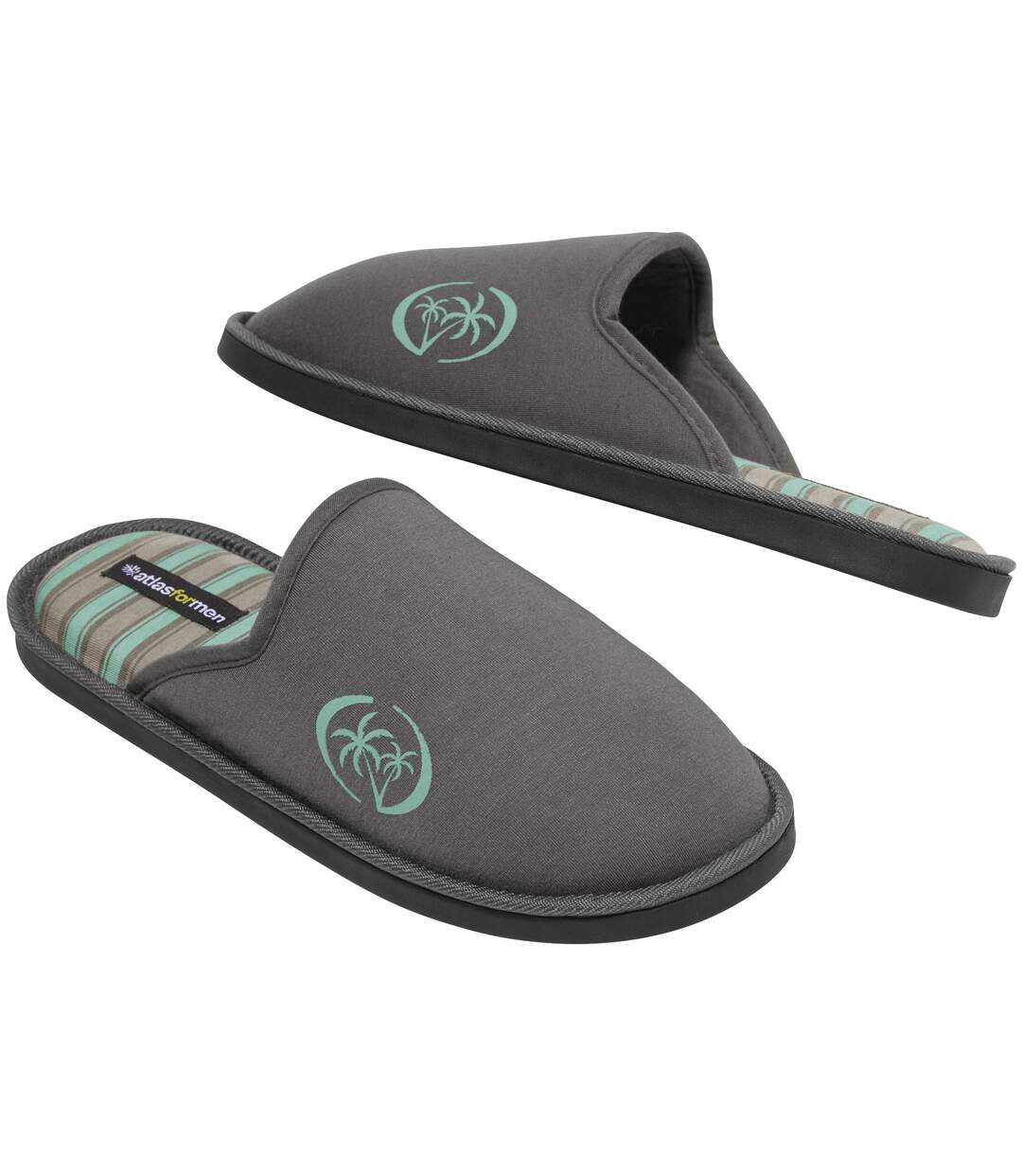 Men's Grey Slippers-1