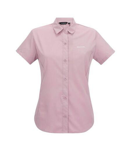 Chemisier Manches Courtes Voyage Femme Lilas Poudré Uni Regatta