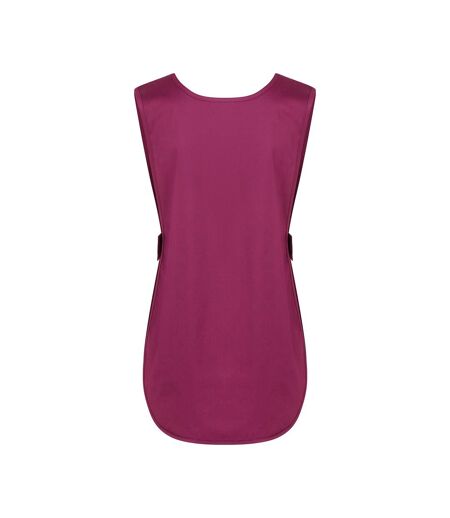 Womens/ladies Essential Pull Over Work Tunic Fuchsia Karlowsky