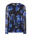 Womens/ladies Floral Sheer T-shirt Blue Ted Baker-2