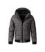 Doudoune Matelassée Motif/style À Capuche Homme Gris Respect-4