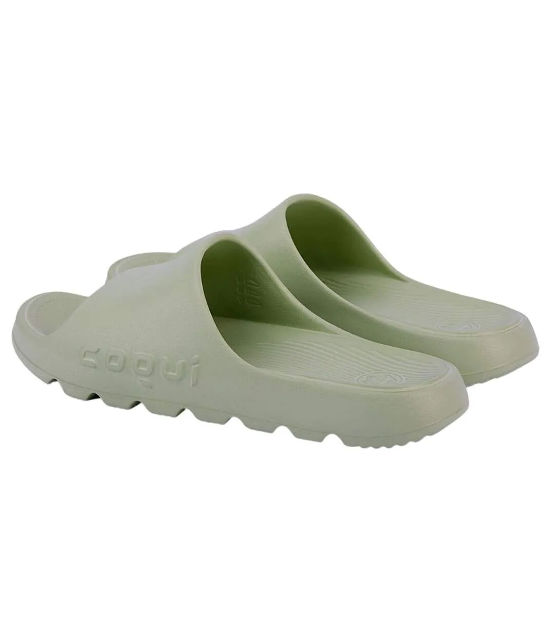 Claquettes Lou Femme Vert Coqui-2