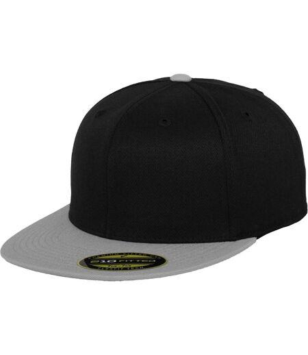 Flexfit By Yupoong Premium 210 Fitted Two Tone Baseball Cap (Black/Gray) - UTRW7559