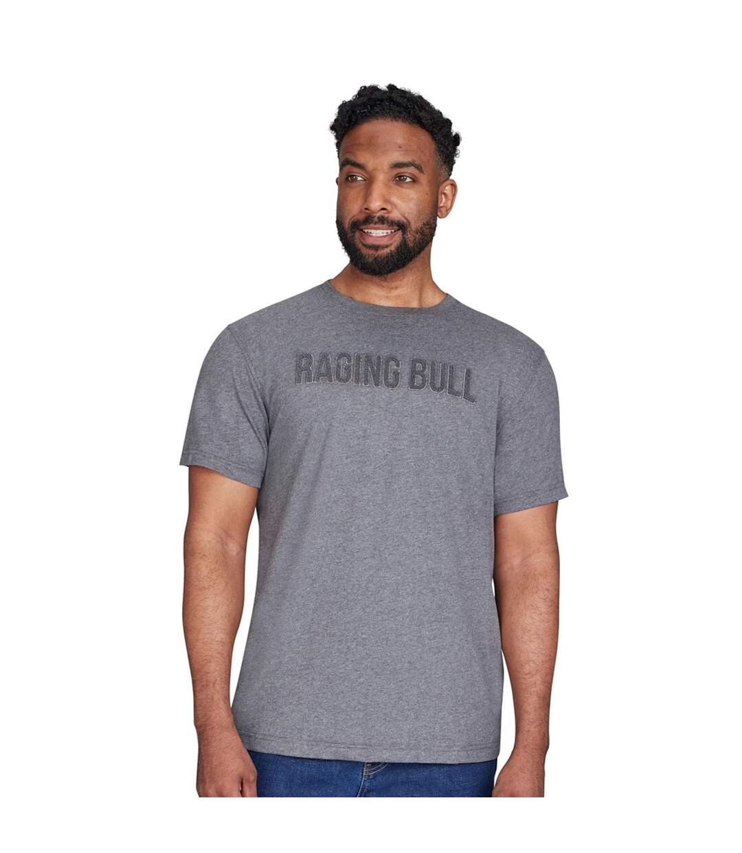 T-shirt homme charbon Raging Bull-4