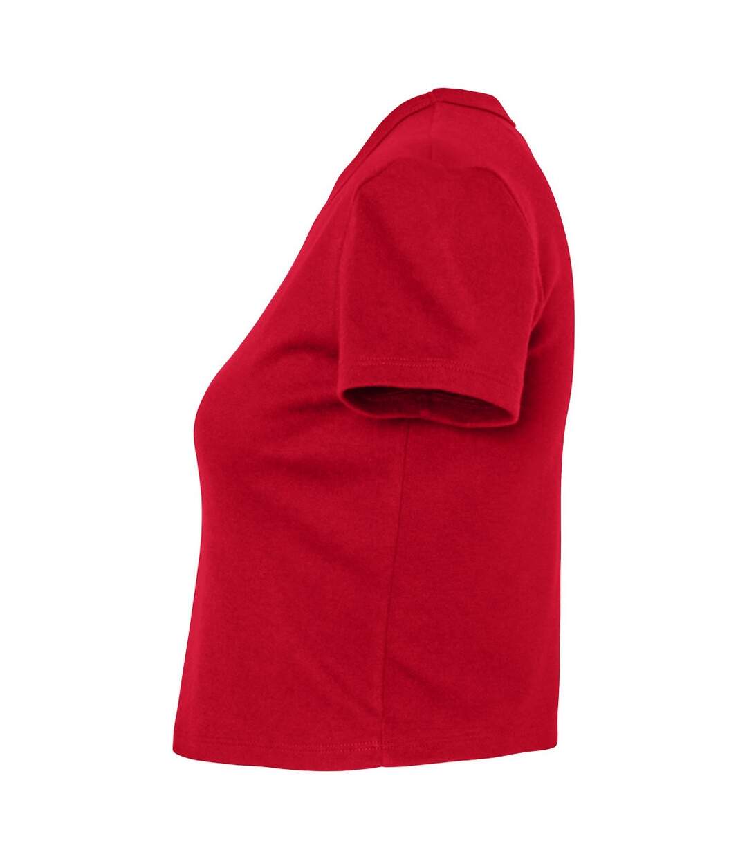 Haut court femme rouge uni Bella + Canvas