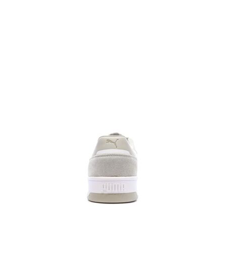 Baskets beige/blanc homme puma court classic street