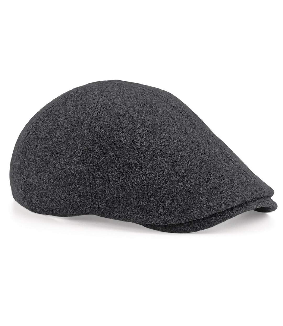 Casquette Unisexe En Laine Melton Adults Ivy Cap Gris Foncé Beechfield-1