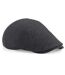 Casquette Unisexe En Laine Melton Adults Ivy Cap Gris Foncé Beechfield-1