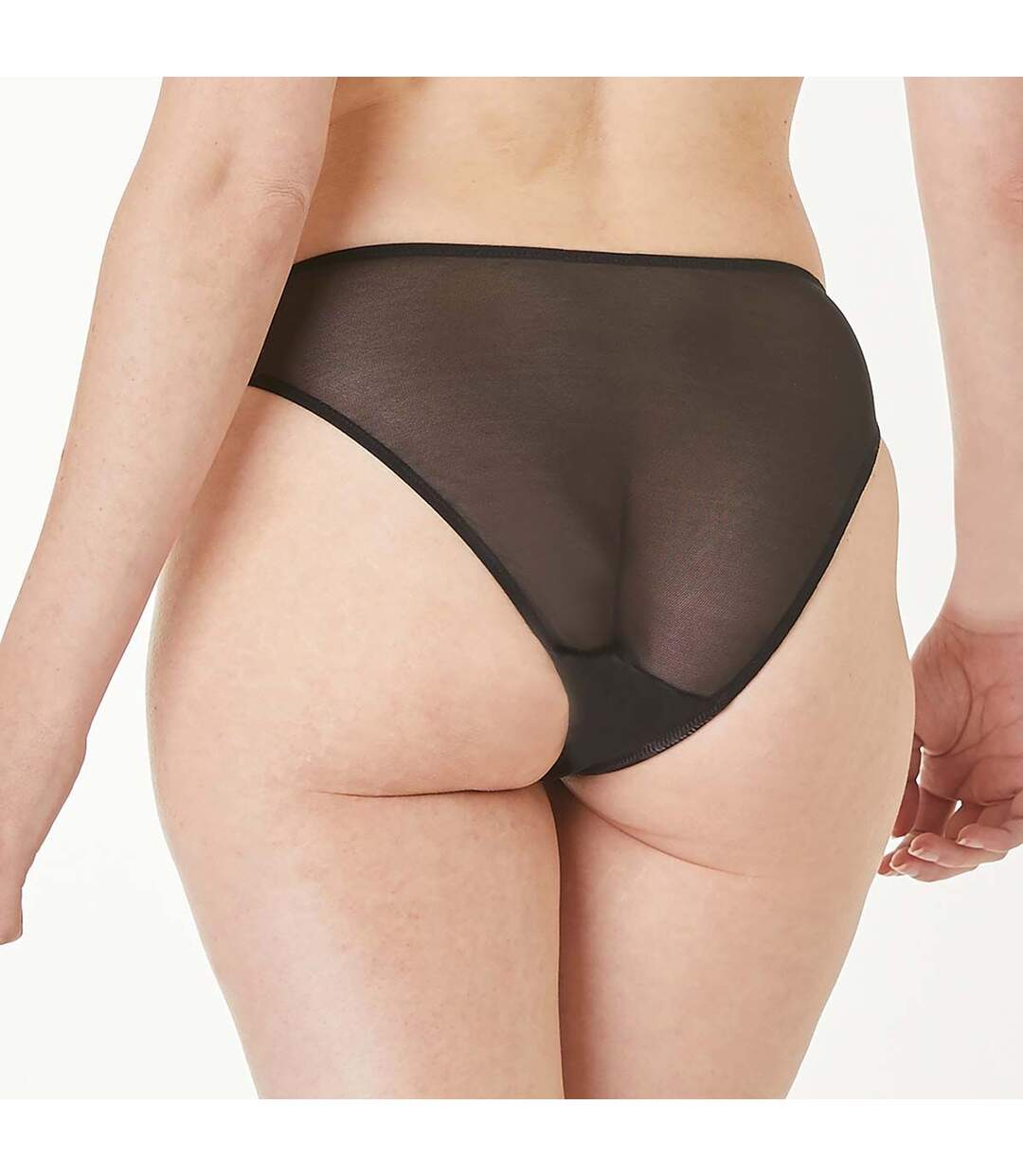 Slip grande taille noir Coeur Joyeux-3