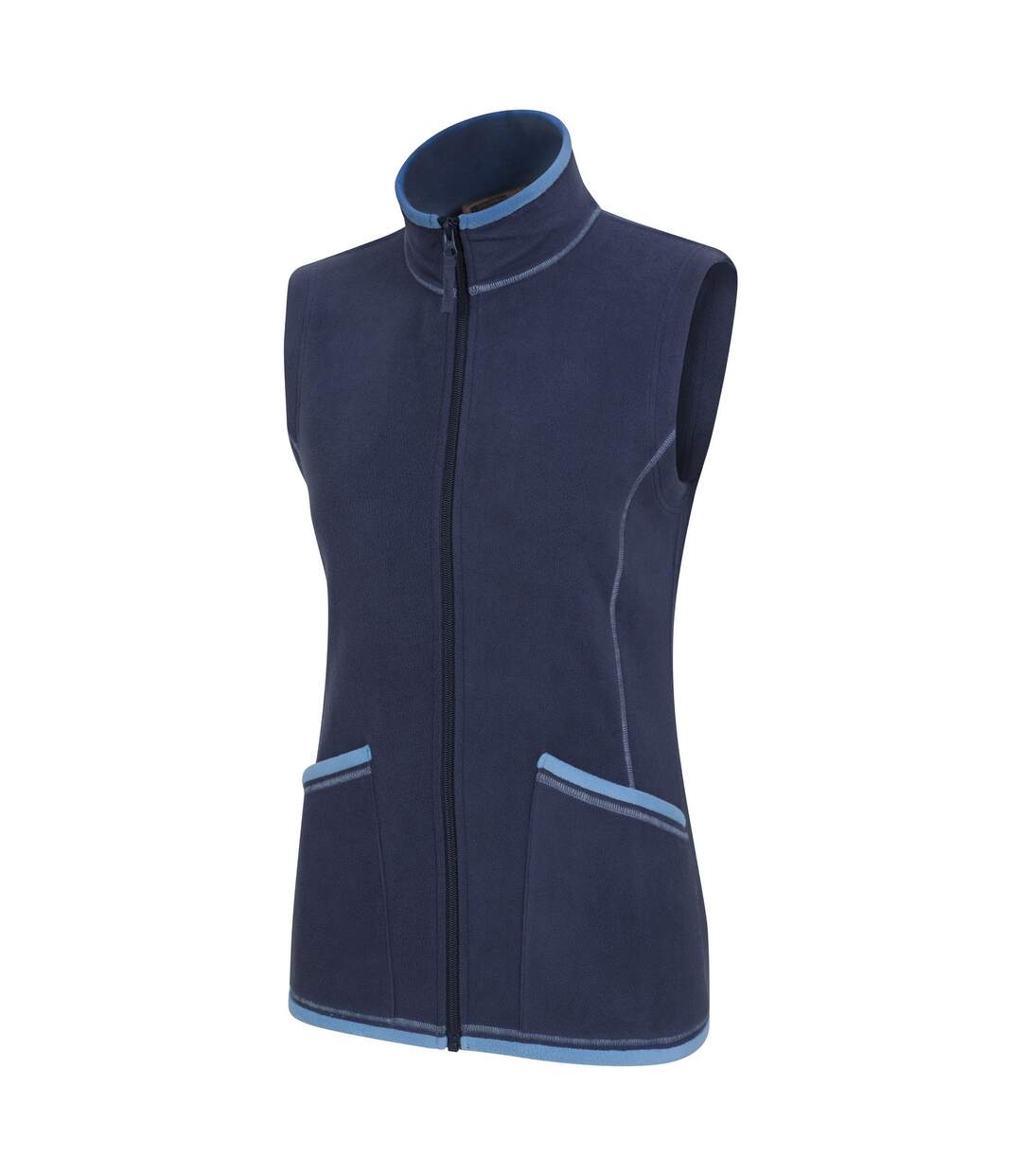 Womens/ladies Montana Full Zip Gilet Navy Mountain Warehouse-3
