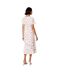 Robe mi-longue femme rouge / blanc Dorothy Perkins