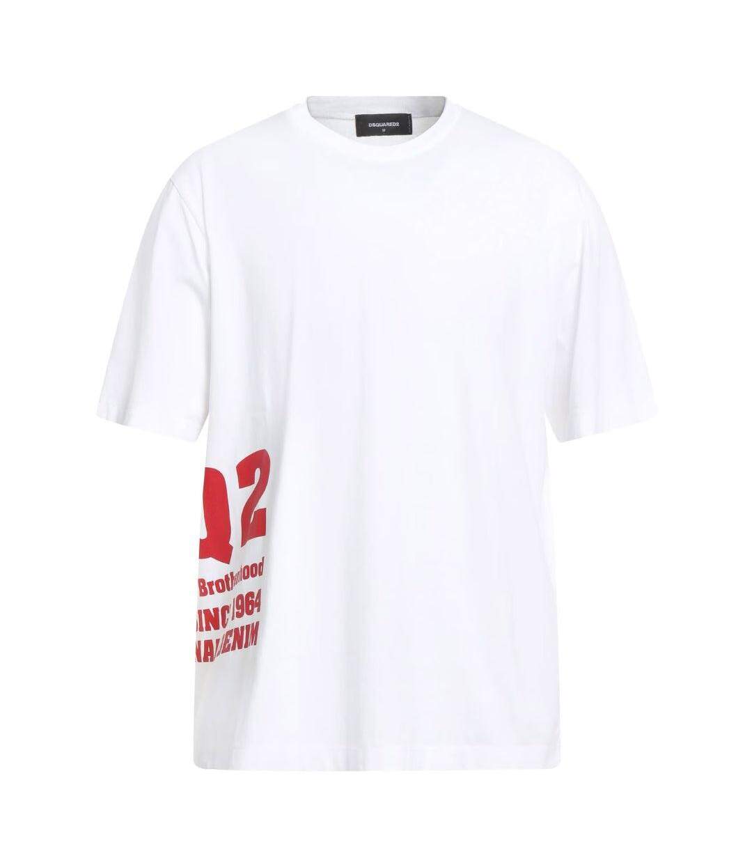 Mens Side Logo T-shirt White DSquared2-1