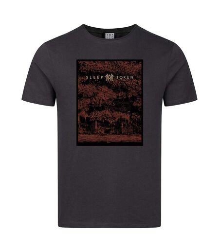 T-shirt Motif/style Sleep Token Flamingo Adulte Charbon Amplified