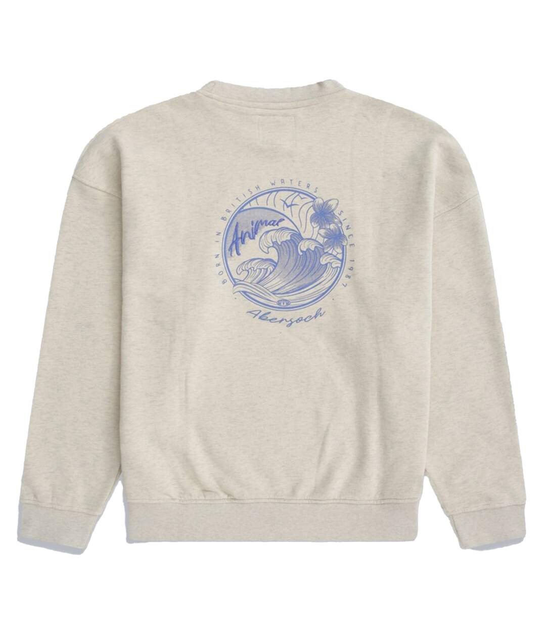 Womens/ladies Dakota Falmouth Sweatshirt Light Beige Animal-2