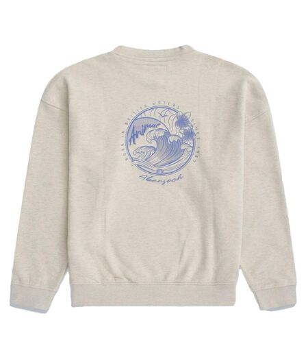 Womens/ladies Dakota Falmouth Sweatshirt Light Beige Animal