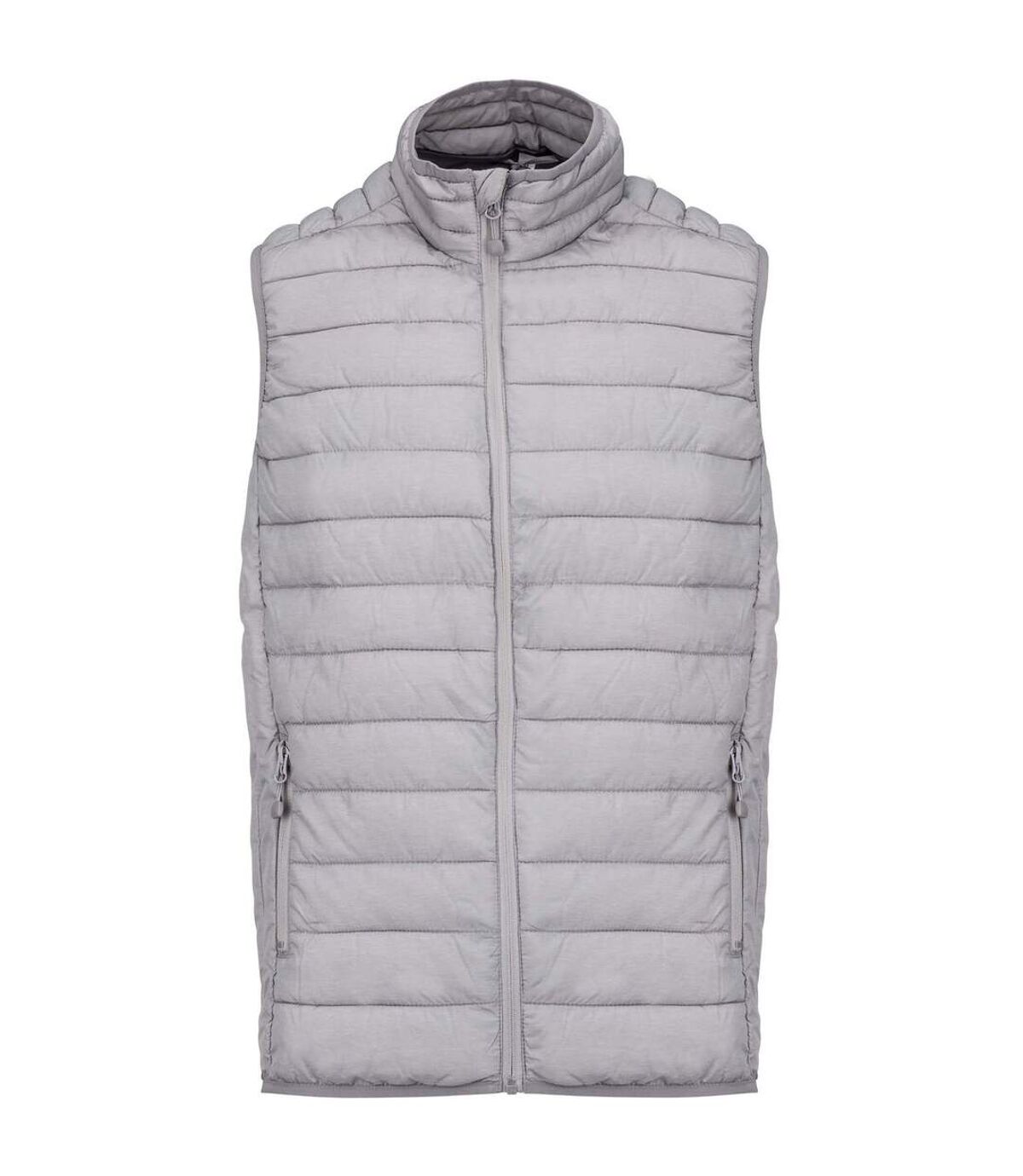 Kariban Mens Quilted Lightweight Down Bodywarmer (Marl Silver)