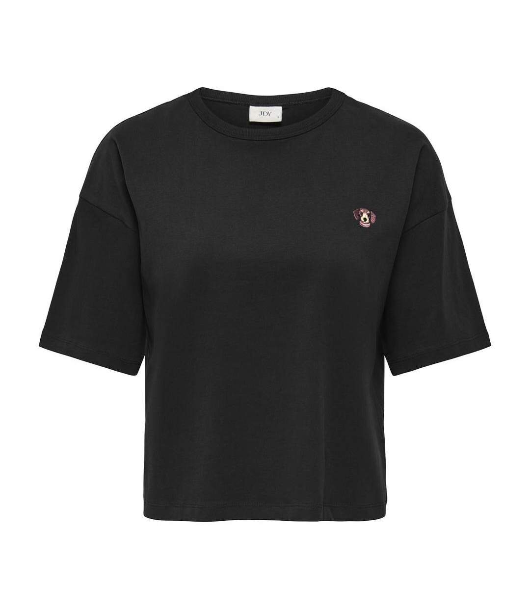 T-Shirt noir femme jdy cally-1