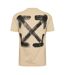 T-shirt Motif/style Logo À La Bombe Homme Marron Noir Off White-2