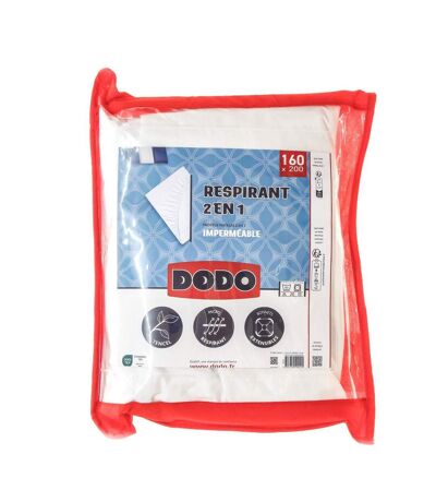 Protège matelas imperméable blanc dodo 160x200cm - 160x200