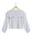 Womens/ladies Ruffled Long-sleeved Blouse Blue I Saw It First-2