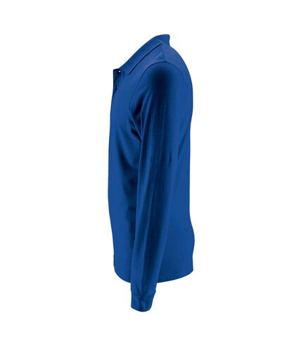 SOLS Mens Perfect Long Sleeve Pique Polo Shirt (Royal Blue)