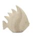 Statuette Poisson en Résine Sand 25cm Beige-1