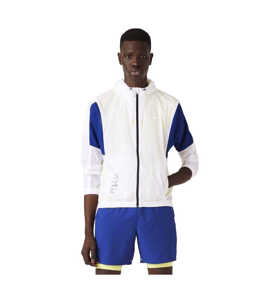 Veste Style Bloc De Couleurs Homme Blanc Lacoste-1