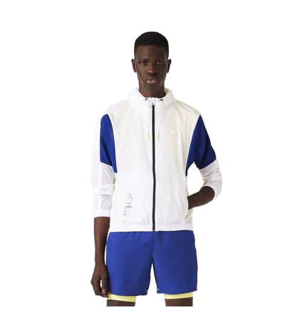 Veste Style Bloc De Couleurs Homme Blanc Lacoste