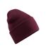 Bonnet À Revers Original Adulte Bordeaux Beechfield-2