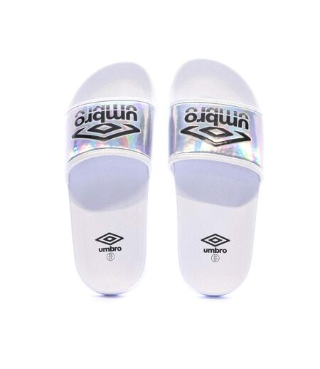 Claquettes blanches femme umbro um tilio