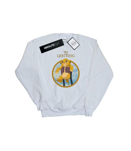 Disney Sweatshirt Simba Womens/Ladies The Lion King Show (Blanc) - UTBI22153