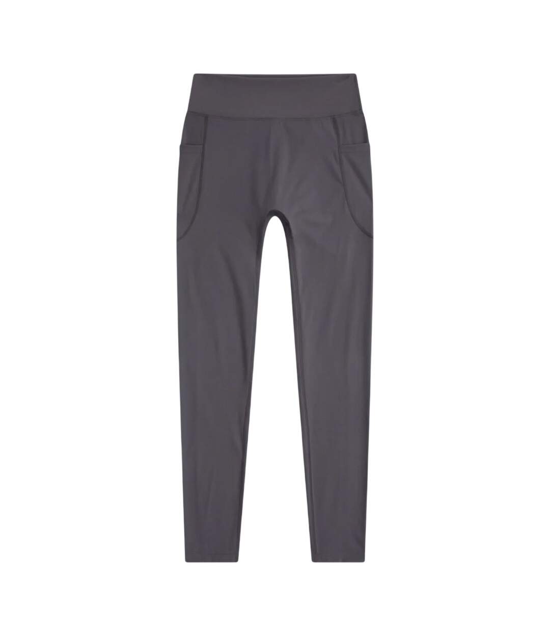 Womens/ladies Leah Pocket Leggings Charcoal Animal-1