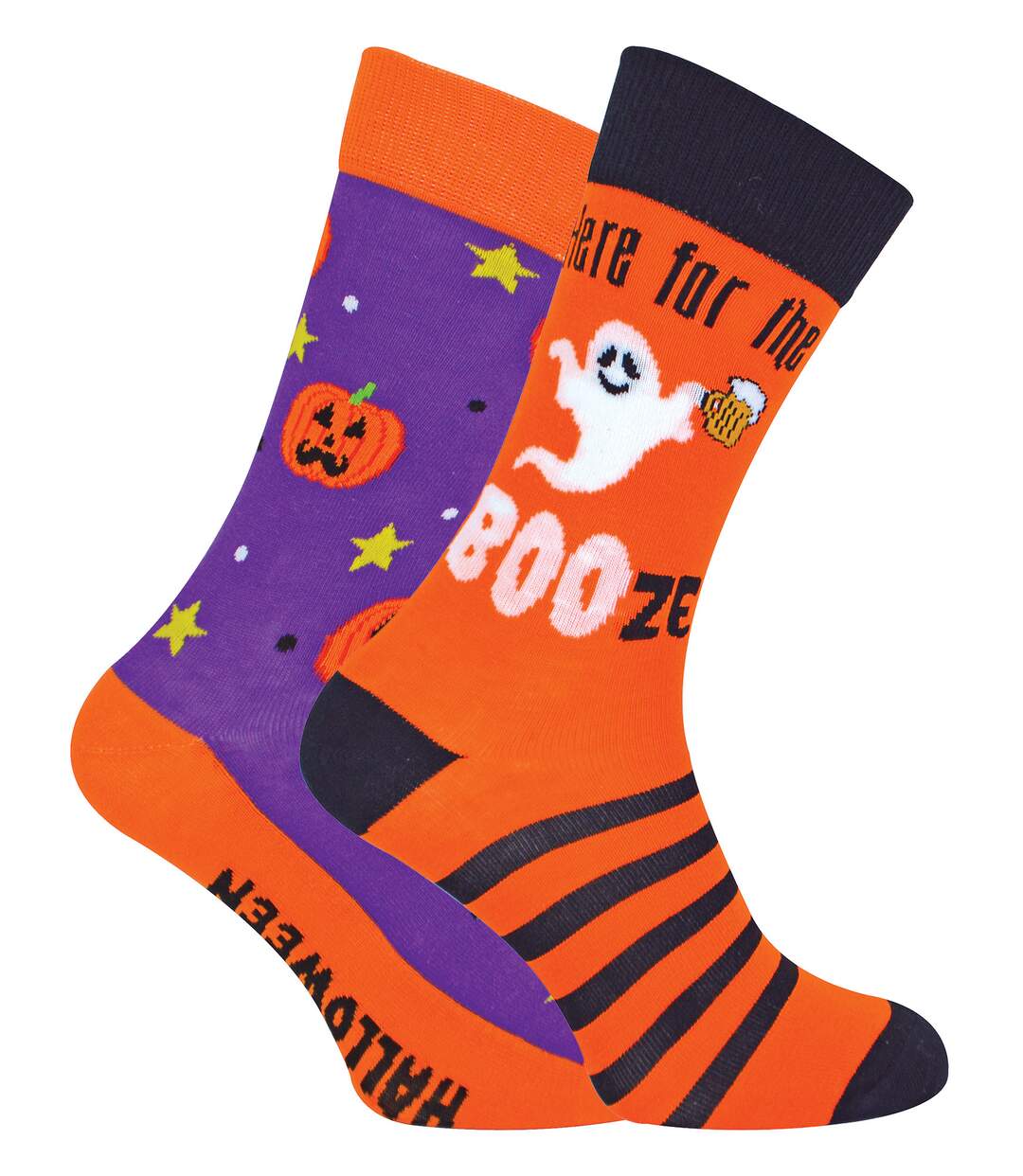 2 Pack Mens Novelty Halloween Coffin Socks in a Box-1