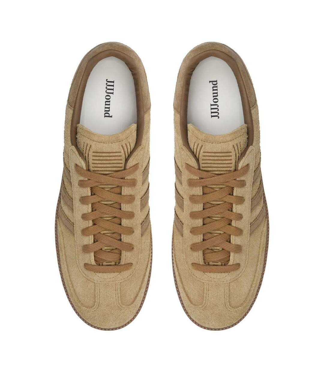 Mens Samba Suede Trainers Brown Adidas-3