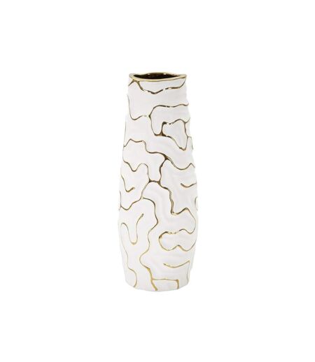 Vase Design en Céramique Lia 29cm Blanc