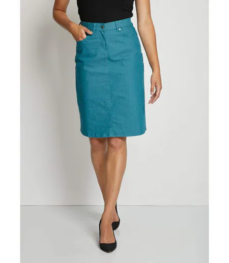 Jupe en jean couleur stretch