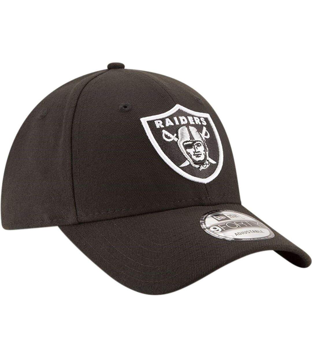 9forty Embroidered Logo Dad Hat Black Las Vegas Raiders-1