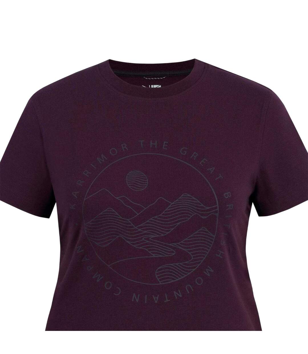 T-shirt Motif/style Imprimé Femme Violet Sombre Karrimor-3
