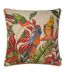 Akamba parrot scene tropical cushion cover 43cm x 43cm multicoloured Wylder