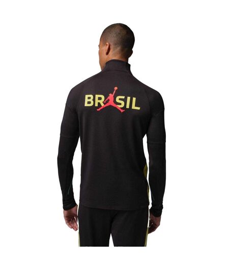 Haut De Survêtement Entraînement Motif/style Brésil Adulte Noir Jaune Nike