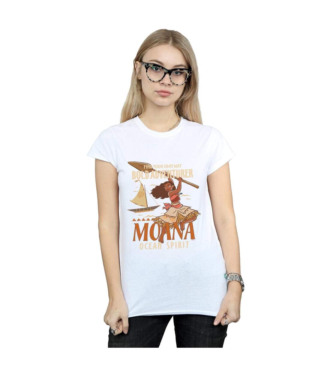 Disney Femme/Les femmes Moana - T-shirt en coton Find Your Own Way (Blanc) - UTBI33941-2