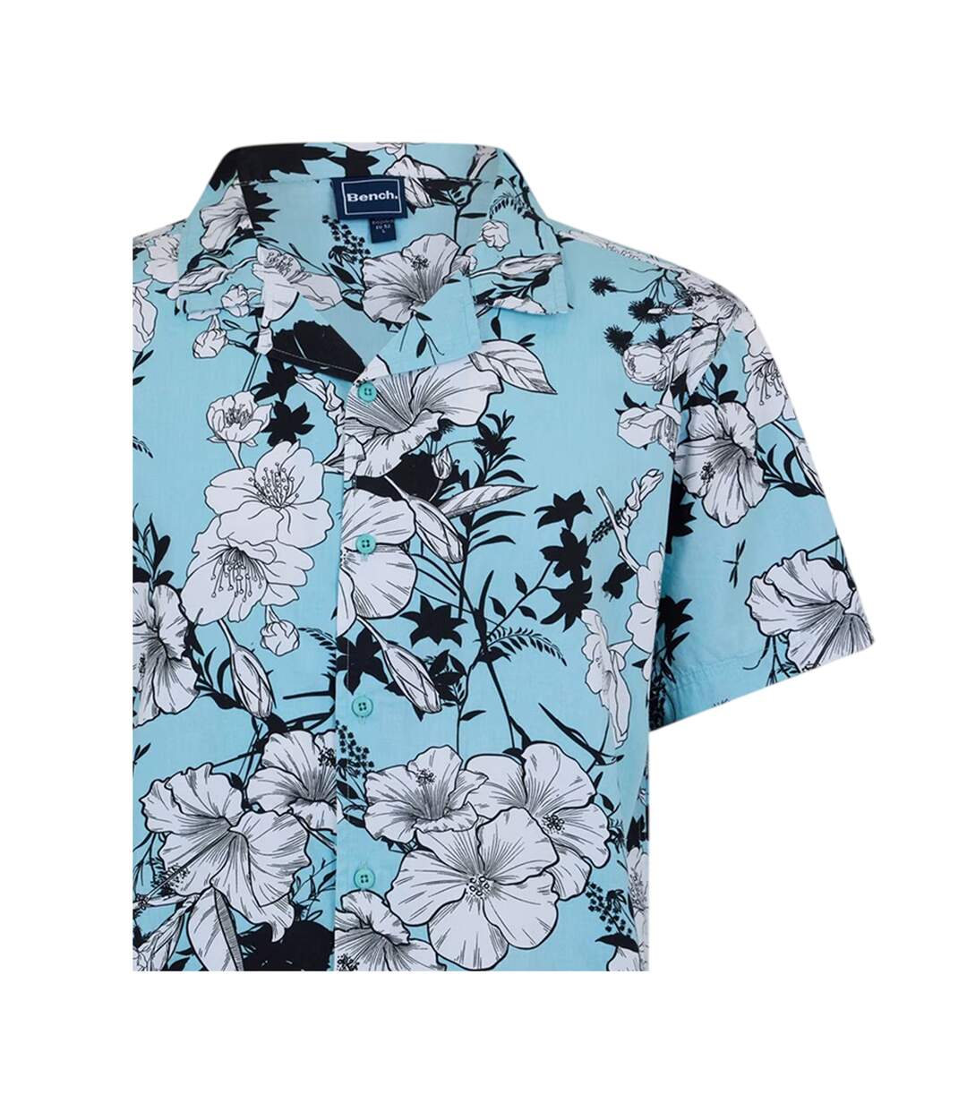 Chemise Motif/style Floral Homme Bleu Ciel Bench-3
