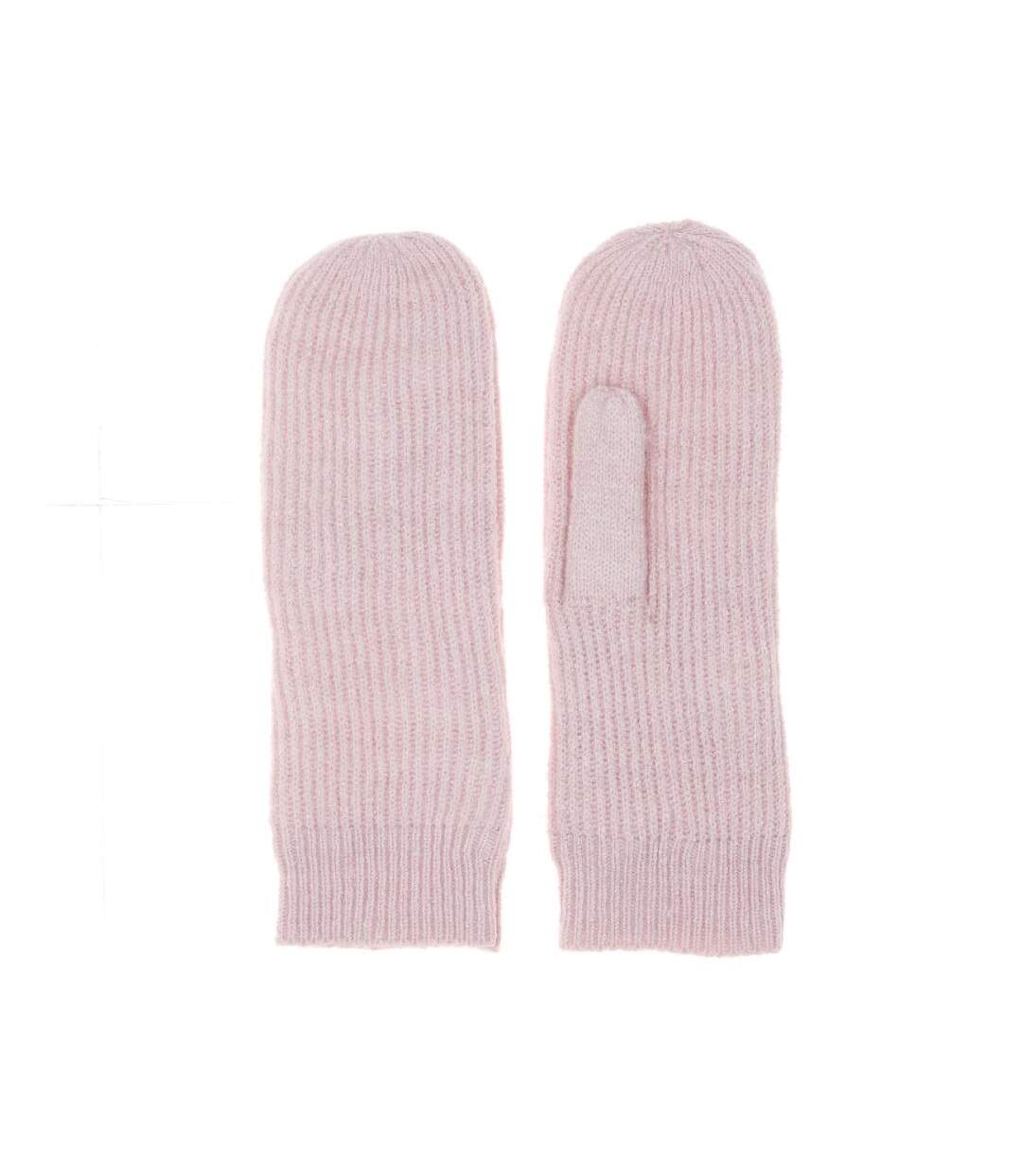 Moufles rose femme vero moda lotti-1