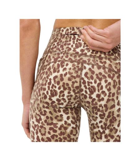 Legging Motif/style Imprimé Léopard Femme Beige Sweaty Betty