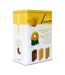Boîte à Céréales en Métal Ludique 23cm Jaune-1