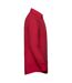 Mens poplin tailored long-sleeved shirt classic red Russell Collection