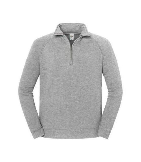 Veste De Survêtement Iconic Premium Homme Gris Clair Chiné Fruit Of The Loom