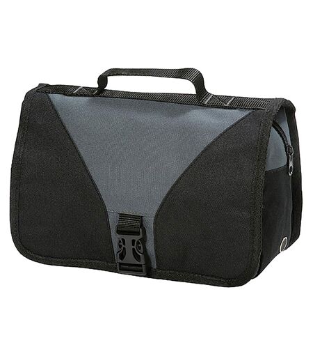 Shugon Bristol Folding Travel Toiletry Bag - 4 Liters (Pack of 2) (Dark Grey/Black) (One Size)