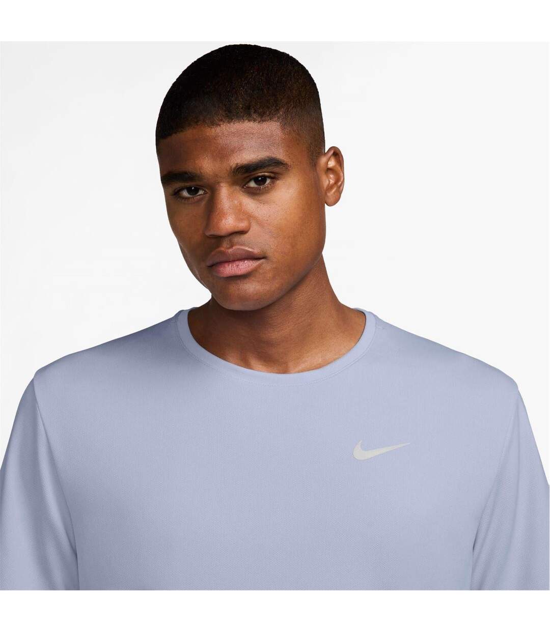 T-shirt Motif/style Swoosh Miler Homme Lavande Nike-3